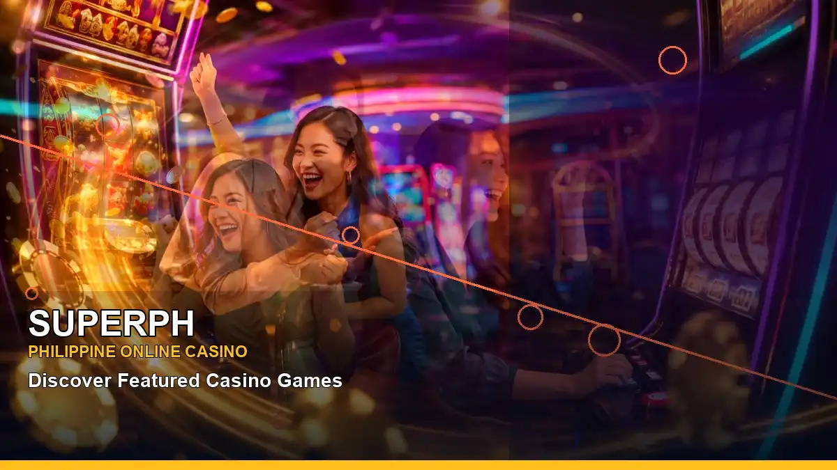 SUPERPH reel-based casino bonus games in a dynamic diagonal layout for players exploring the platform