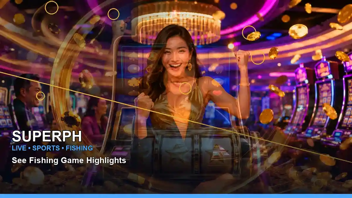 SUPERPH Lucky Gods Fishing information for Philippine users with a close-up online gaming scene