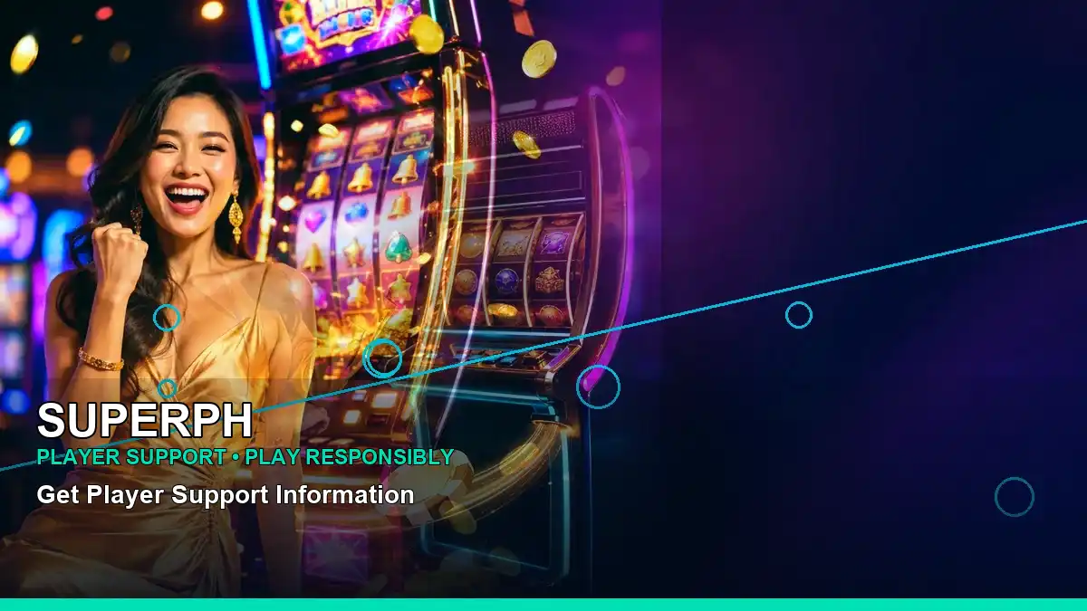 SUPERPH mobile casino first-deposit rewards with a mobile gaming scene for adult Philippine players